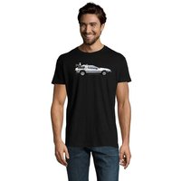 Blondie & Brownie T-Shirt Herren Delorean Auto Zukunftsreise Zukunft Zeitmaschine von Blondie & Brownie