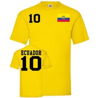 Blondie & Brownie T-Shirt Herren Ecuador Sport Trikot Fußball Weltmeister WM Copa America von Blondie & Brownie