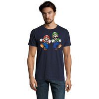 Blondie & Brownie T-Shirt Herren Mario & Luigi Peach Konsole Super Retro Konsole von Blondie & Brownie