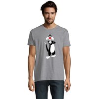 Blondie & Brownie T-Shirt Herren Silvester Tweety Looney Cartoon Daffy Duck von Blondie & Brownie