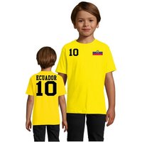 Blondie & Brownie T-Shirt Kinder Ecuador Sport Trikot Fußball Weltmeister WM Copa America von Blondie & Brownie