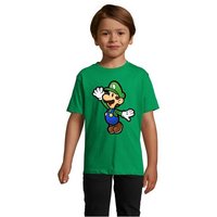 Blondie & Brownie T-Shirt Kinder Jungen & Mädchen Luigi Super Retro Konsole Mario Peach Yoshi in vielen Farben von Blondie & Brownie