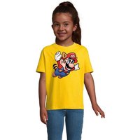Blondie & Brownie T-Shirt Kinder Super Mario 3 Fligh Retro Konsole von Blondie & Brownie