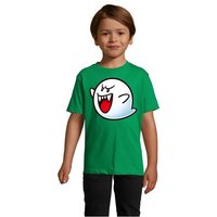 Blondie & Brownie T-Shirt Kinder Super Mario Boo Gespenst Geist Retro Konsole von Blondie & Brownie