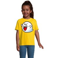 Blondie & Brownie T-Shirt Kinder Super Mario Boo Gespenst Geist Retro Konsole von Blondie & Brownie