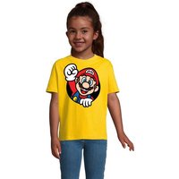 Blondie & Brownie T-Shirt Kinder Super Mario Faust Nerd Konsole Gaming Spiel Retro Konsole von Blondie & Brownie