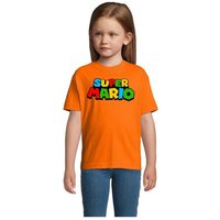 Blondie & Brownie T-Shirt Kinder Super Mario Retro Gamer Gaming Konsole Spiele von Blondie & Brownie