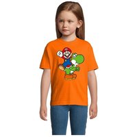 Blondie & Brownie T-Shirt Kinder Yoshi & Mario Konsole Retro Super Luigi von Blondie & Brownie