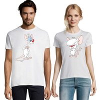 Blondie & Brownie T-Shirt Partner Pärchen Freunde Shirt Pinky Brain BFF Friends von Blondie & Brownie