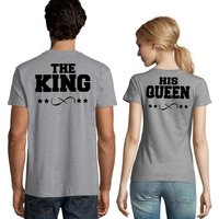 Blondie & Brownie T-Shirt Partner Pärchen Freunde Shirt The King His Queen Bff Valentin von Blondie & Brownie