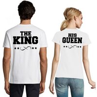 Blondie & Brownie T-Shirt Partner Pärchen Freunde Shirt The King His Queen Bff Valentin von Blondie & Brownie