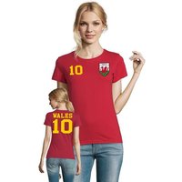 Blondie & Brownie T-Shirt Wales England United Kingdom EM Europa Sport Trikot Fußball Meister WM von Blondie & Brownie