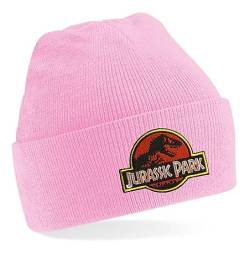 Blondie & Brownie Winter Herbst Beanie Mütze Jurassic, Rosa von Blondie & Brownie