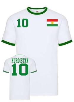 Fun Fan T-Shirt Herren Kurdistan Größe L von Blondie & Brownie