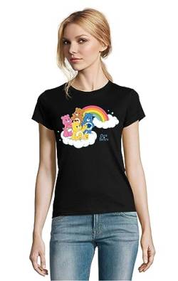 Fun T-Shirt Damen Glücksbärchis Schwarz Größe 3XL von Blondie & Brownie