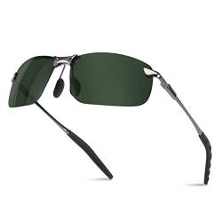 Bloomoak Fahren Sonnenbrille, polarisierte Sonnenbrille für Unisex Sport Sonnenbrille für UV400 Augenschutz Ultraleicht, grün, 42 EU von Bloomoak