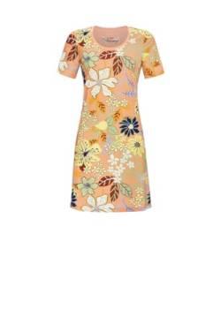 Bloomy Sleepshirt mit Blumenprint Kurzarm Farbe Mango, Größe 46 von Bloomy