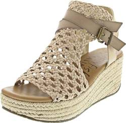 Blowfish Damen Keilsandalette in Gold, Größe 41 von Blowfish Malibu