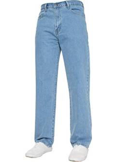 Blue Circle Herren gerades Bein Einfach schwer Works Jeans Denim Hose alle Hüfte große Größen erhältlich in 4 Farben - Bleiche Wash, 32W x 30L von Blue Circle