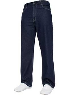 Blue Circle NEU Herren GERADES Bein Einfach schwer Works Jeans Denim Hose alle Hüfte große Größen - Indigo, 34W x 30L von Blue Circle