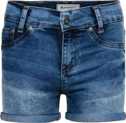 Blue Effect Mädchen Jeans Short mit Beinumschlag, Farbe:Blau (Blue medium 9719), GröÃŸe:128 Slim von Blue Effect