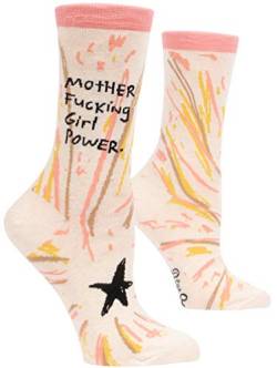 Motherf*cking Girl Power - Soft Combed Cotton Socks - Women's Crew von Blue Q