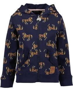 Blue Seven Mädchen Sweatjacke HORSES 564 - ULTRAMARIN 110 von Blue Seven