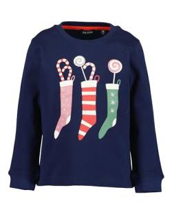 Blue Seven Mädchen Weihnachts-Sweatshirt X-Mas 564 - Ultramarin 116 von Blue Seven