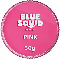 Blue Squid PRO Schminke Face Paint und Bodypaint - Klassische Rosa 30g, Hochwertige, professionelle, wasserbasierte Einzelbehälter, Face und Bodypaint Farbe für Erwachsene, Kinder, Fasching und SFX von Blue Squid