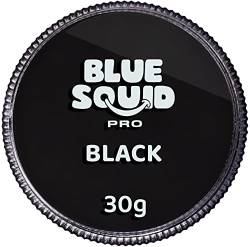 Blue Squid PRO Schminke Face Paint und Bodypaint - Klassische Schwarz 30g, Hochwertige, professionelle, wasserbasierte Einzelbehälter, Face und Bodypaint Farbe für Erwachsene, Kinder, Fasching und SFX von Blue Squid