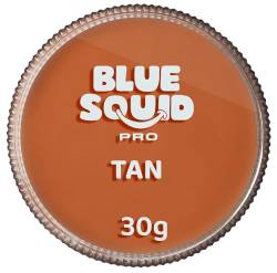 Blue Squid PRO Schminke Face Paint und Bodypaint - Klassische Tan (30g), Professionelle Gesichtsfarbe auf Wasserbasis, Gesichts- und Körperschminke für Erwachsene, Kinder, Fasching und SFX von Blue Squid