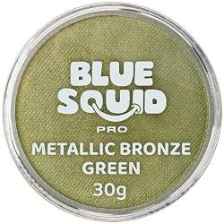 Blue Squid PRO Schminke Face Paint und Bodypaint - Metallic Bronze 30g, Hochwertige, professionelle, wasserbasierte Einzelbehälter, Face und Bodypaint Farbe für Erwachsene, Kinder, Fasching und SFX von Blue Squid