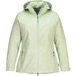 Blue Wave Damen Funktionsjacke Hannah - Outdoor-Jacke Regenjacke mit abnehmbarer Kapuze und Mesh-Innenfutter in Mint Größe 42 von Blue Wave