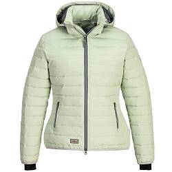 Blue Wave Damen Steppjacke Irina - Jacke gesteppt mit abnehmbarer Kapuze in Mint Größe 54 von Blue Wave