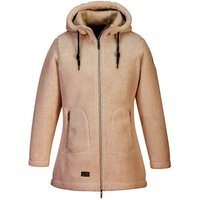 Blue Wave Fleecejacke Damen Fleecejacke Sherpa-Jacke Jara - Fleecemantel mit Kapuze von Blue Wave