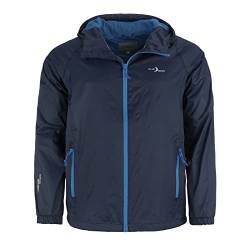 Blue Wave Herren Funktionsjacke Fabian - Outdoor-Jacke Regenjacke Wander- und Fahrradjacke in Marine Größe XL von Blue Wave