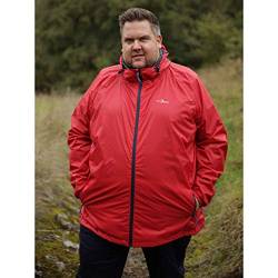 Blue Wave Herren Funktionsjacke Fabian - Outdoor-Jacke Regenjacke Wander- und Fahrradjacke in Rot Größe M von Blue Wave