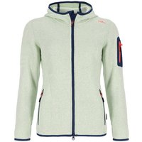 Blue Wave Strickfleecejacke Damen Fleecejacke Lotte mit Kapuze in Strick- und Melange-Optik von Blue Wave