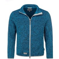 Blue Wave Strickfleecejacke Herren Fleecejacke Helge in Strickoptik - Strickjacke Reißverschluss von Blue Wave