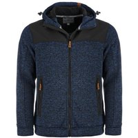 Blue Wave Strickfleecejacke Herren Jacke Fabio - Fleecejacke Strickjacke mit Softshell-Besatz von Blue Wave