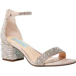 Betsey Johnson Damen Mari Sandale mit Absatz, Champagner, 36 EU Weit von Blue by Betsey Johnson