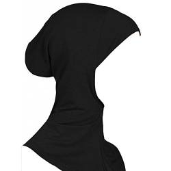 Bluelans® Islamische Turban-Kappe für Damen, Kopfbedeckung, Hals, Brustbedeckung, Haube, Hijab, Kappe unter Schal, Schwarz von Bluelans