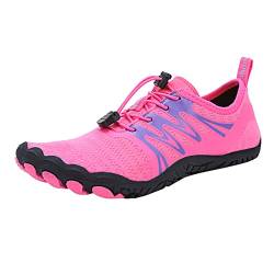 Badeschuhe Wasserschuhe Neoprenschuhe Damen Herren Schwimmschuhe Frauen Strandschuhe Surfschuhe Aquaschuhe Barfuß Schuhe Wandern Kajakfahren Surfen Hot Rosa 39 von Bluelucon