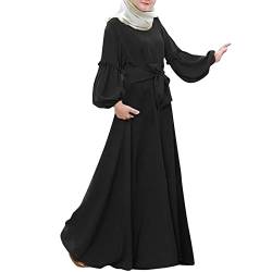 Bluelucon Gebetskleidung Für Frauen Hijab Kleid Burka Abaya Kleid Tesettür Giyim Prayer Set Islam Women Beten Kleidung Für Frauen Muslim Schwarz XXL von Bluelucon