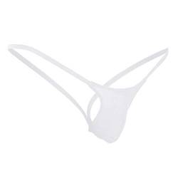 Bluelucon Herren String Tanga Sexy Dessous Erotisch Männer Slip Herrenslips Erotische Unterwäsche Herren Unterhose Männer Dessous Mann Weiß M von Bluelucon