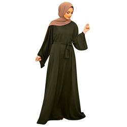 Bluelucon Kaftan Damen Lang Arabisch Hijab Set Burka Gebet Set Islam Frauen Kleider Für Jeden Anlass Mit Hijab Kleid In Voller Länge 0620A-Grün M von Bluelucon