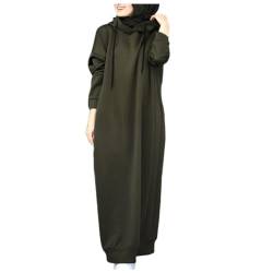 Bluelucon Muslimische Kleidung Frauen Burka Ganzkörper Damen Long Sleeve Islamic Prayer Dress Kleider Für Jeden Anlass Gebetskleidung Für Mädchen Grün 3XL von Bluelucon