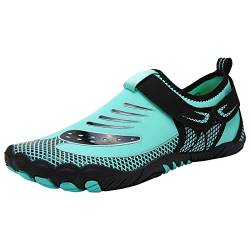 Bluelucon Schwimmschuhe Damen Barfussschuhe Barfußschuhe Herren Badeschuhe Wasserschuhe Kinder Strandschuhe Jungen Mädchen Surfschuhe Aquaschuhe Aqua Socke Barfuß für Strand Himmelblau 42 von Bluelucon