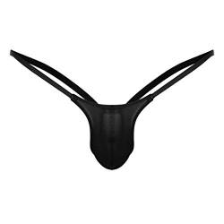 Bluelucon Sexy Unterwäsche Für Mann Cosplay Sexy Lingerie Männer Slip Herrenslips Sexy Unterwäsche Für Mann Lustige Unterhosen Männer Herren Dessous Erotisch Schwarz-2 XL von Bluelucon