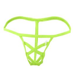 Herren String Tanga Sexy Dessous Erotisch Elefanten Tanga Männer Sexy Herrenunterwäsche Herren Unterhosen Baumwolle Dessous Sexy Transparent Grün Einheitsgröße von Bluelucon